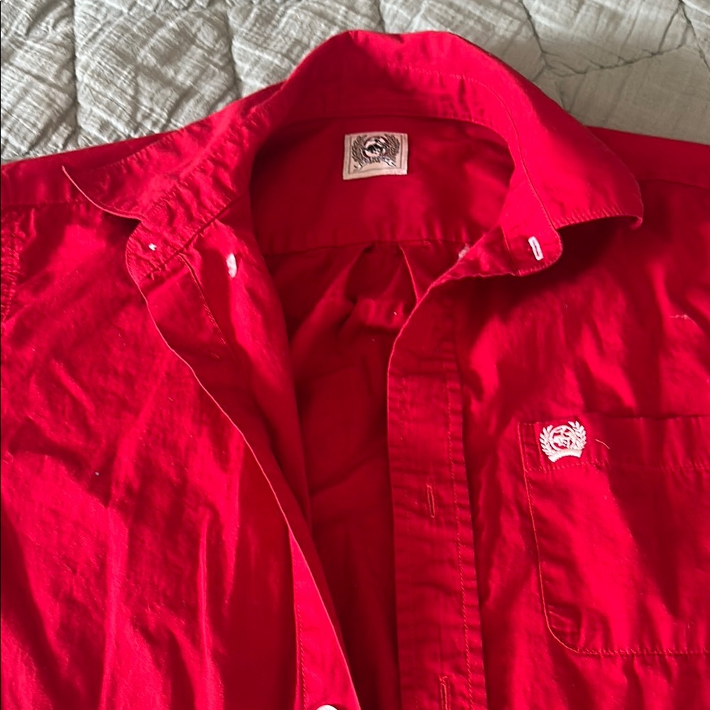 Cinch Kids Red Button Down Shirt